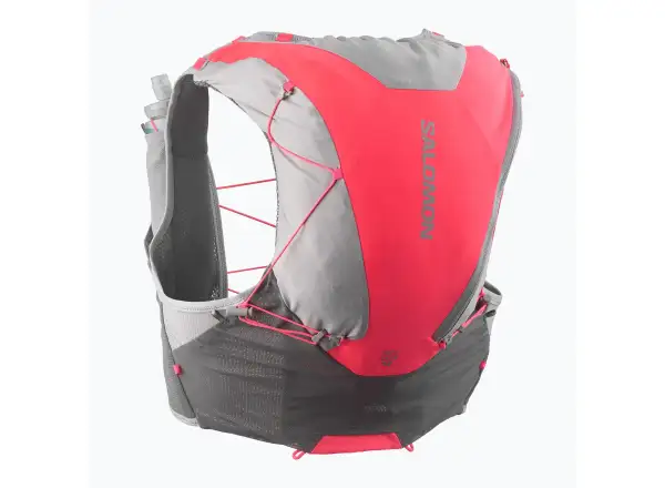 Salomon ADV Skin 12 Set bežecká vesta Castelrock/Alloy/Neon Flame