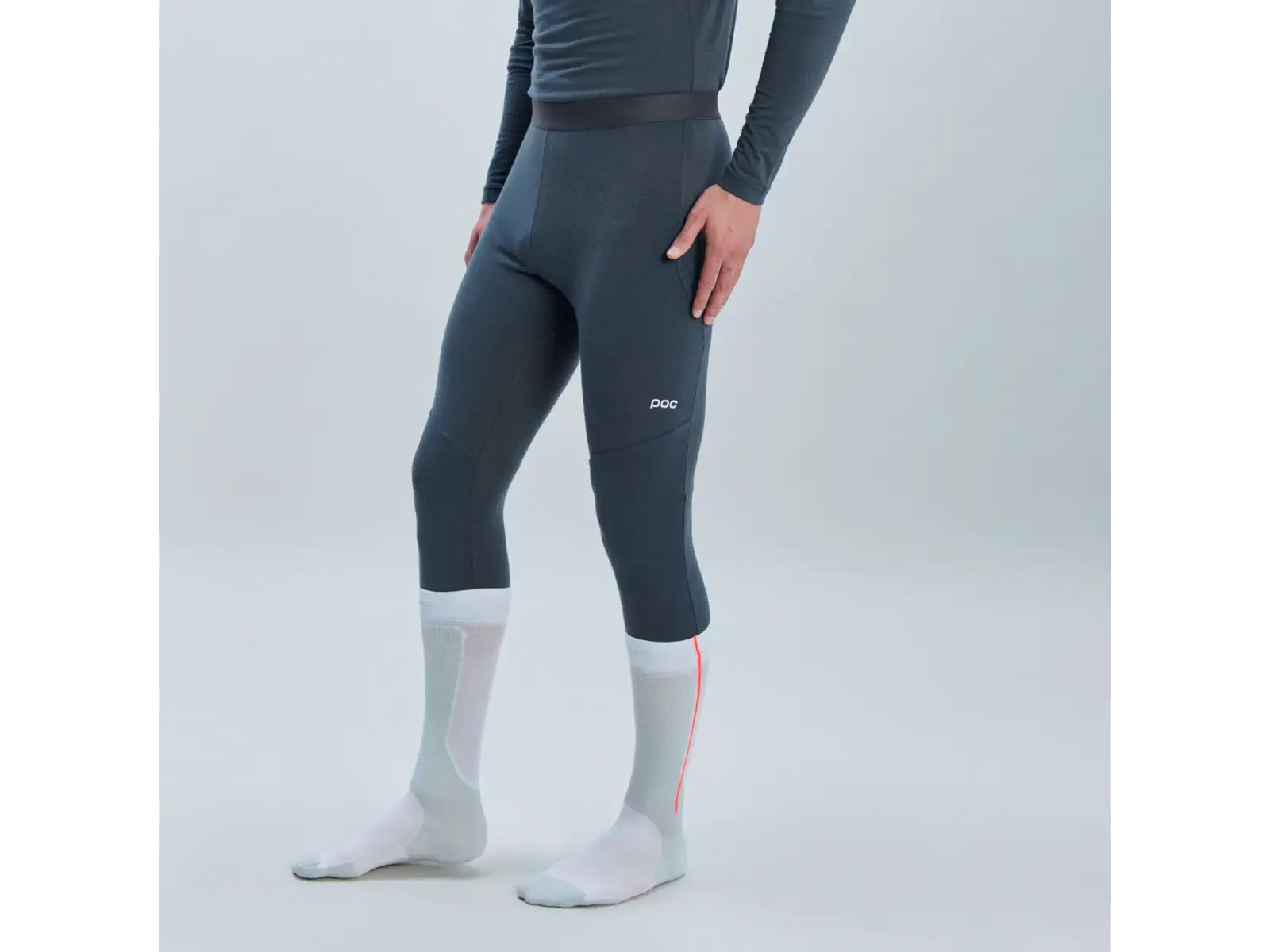 POC Layer Merino 3/4 pánske spodné nohavice Sylvanite Grey