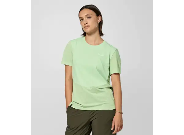 Salewa Dry'Ton Hybrid dámske tričko krátky rukáv Pastel Green