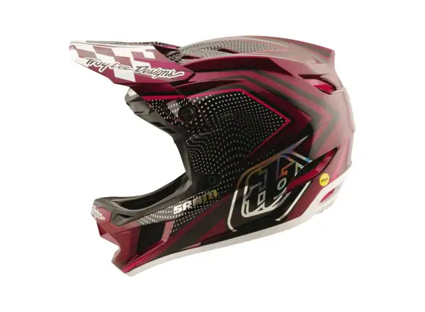 Troy Lee Dsigns x SRAM D4 Carbon prilba Radioscape Black/Berry
