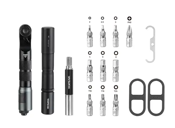 Súprava náradia Topeak Ratchet'n Roll Pro s račňou 17 funkcií čierna