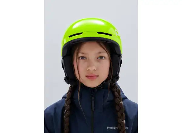 POC POCito Obex detská lyžiarska prilba Fluorescent Yellow/Green