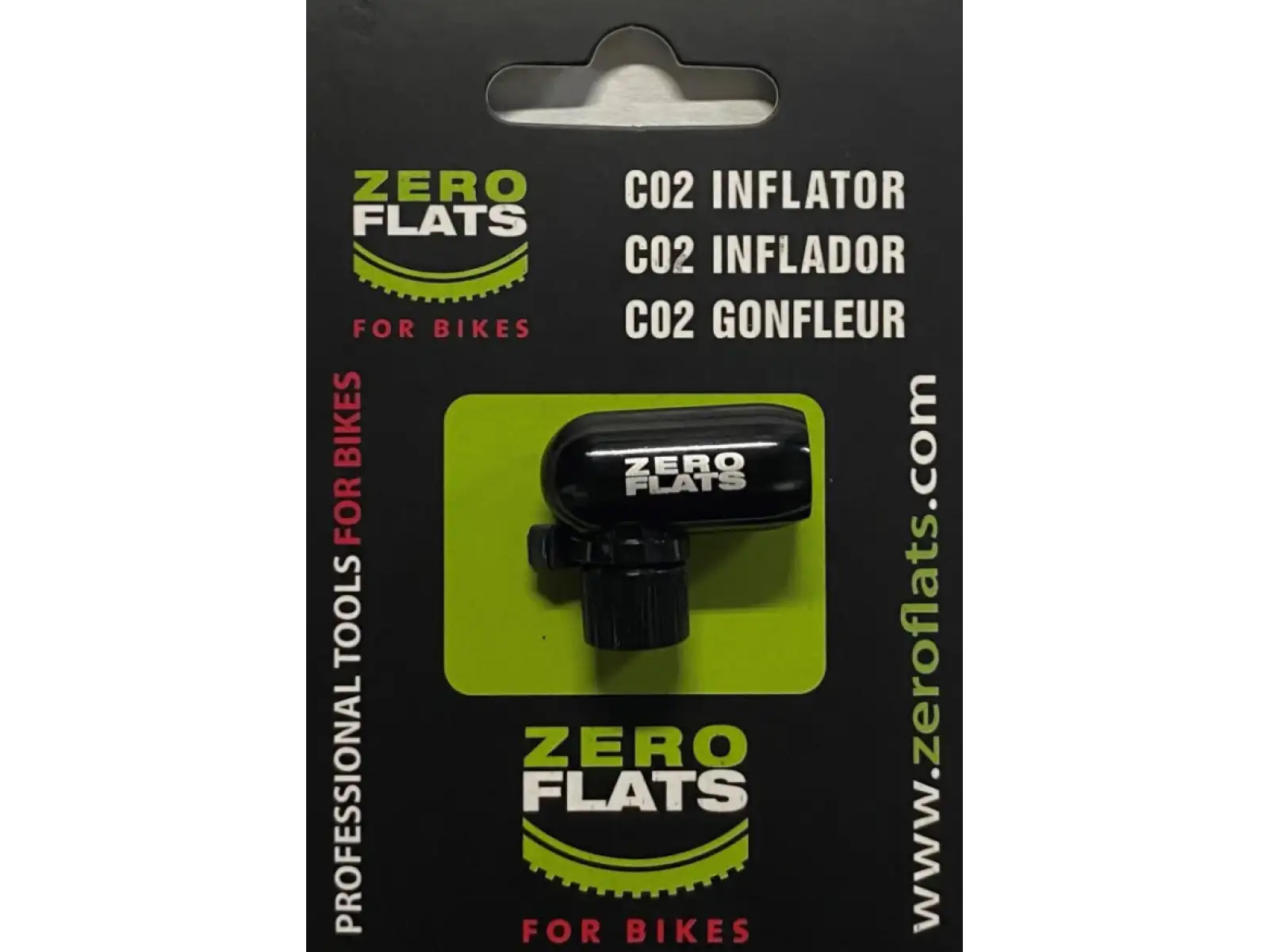 Zeroflats inflátor na CO2 bombičku