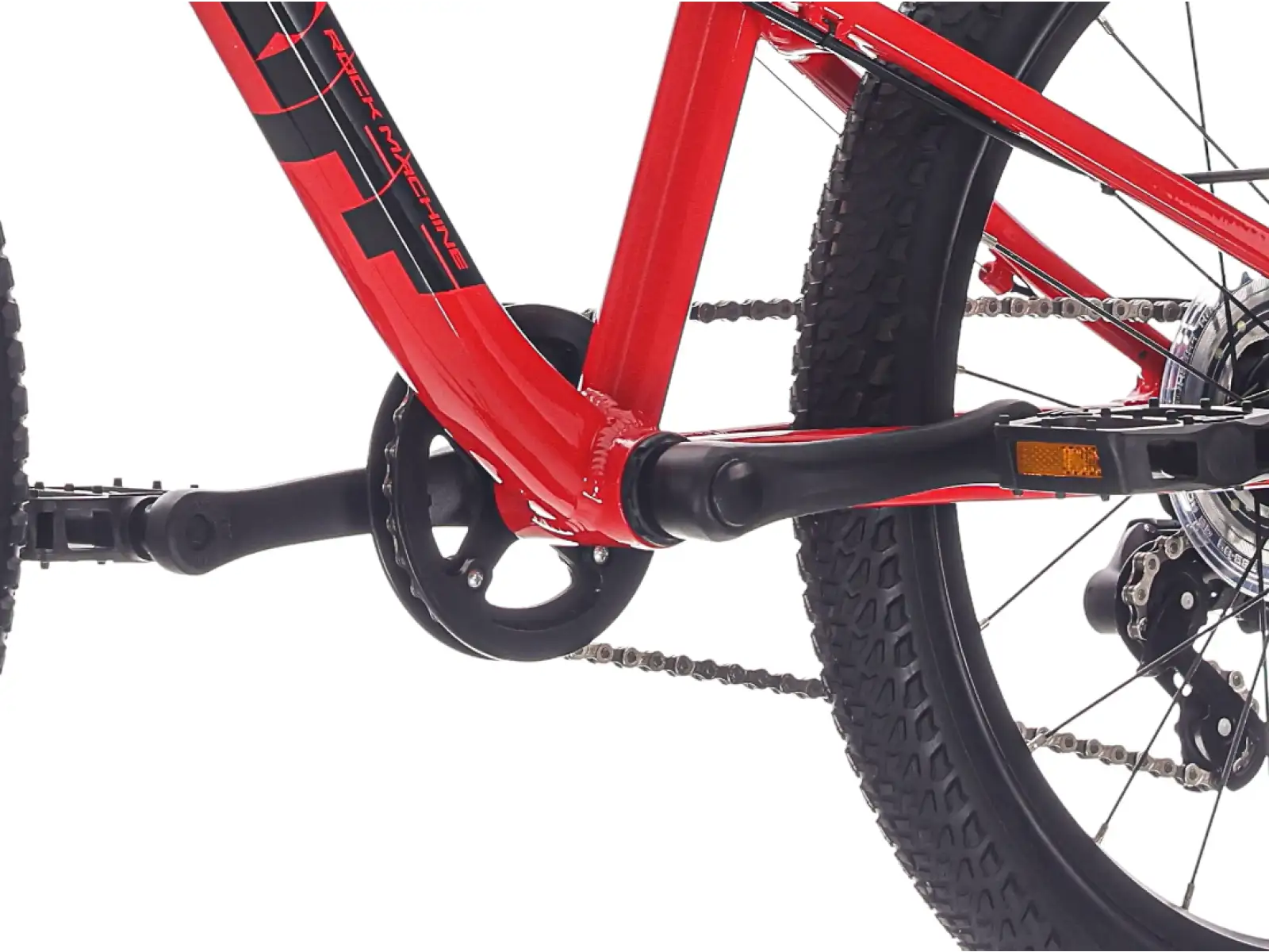 Rock Machine RIFF Jr 20 detský bicykel Gloss Fire Red