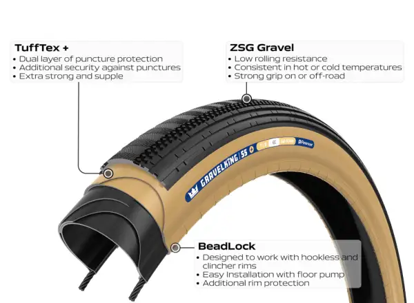 Panaracer GravelKing SS Plus plášť 700x40 čierna/hnedá