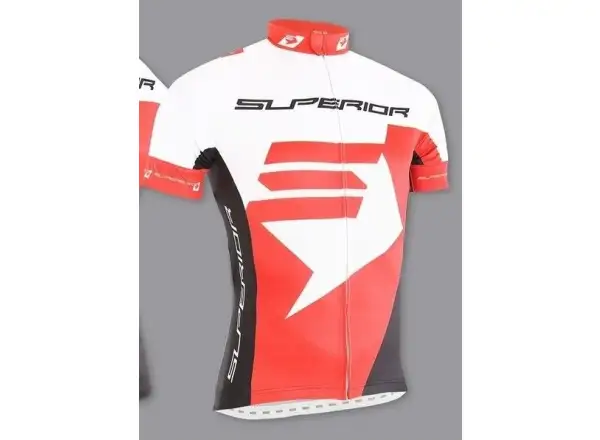 Superior Race 17/18 pánsky dres s krátkym rukávom biely/červený