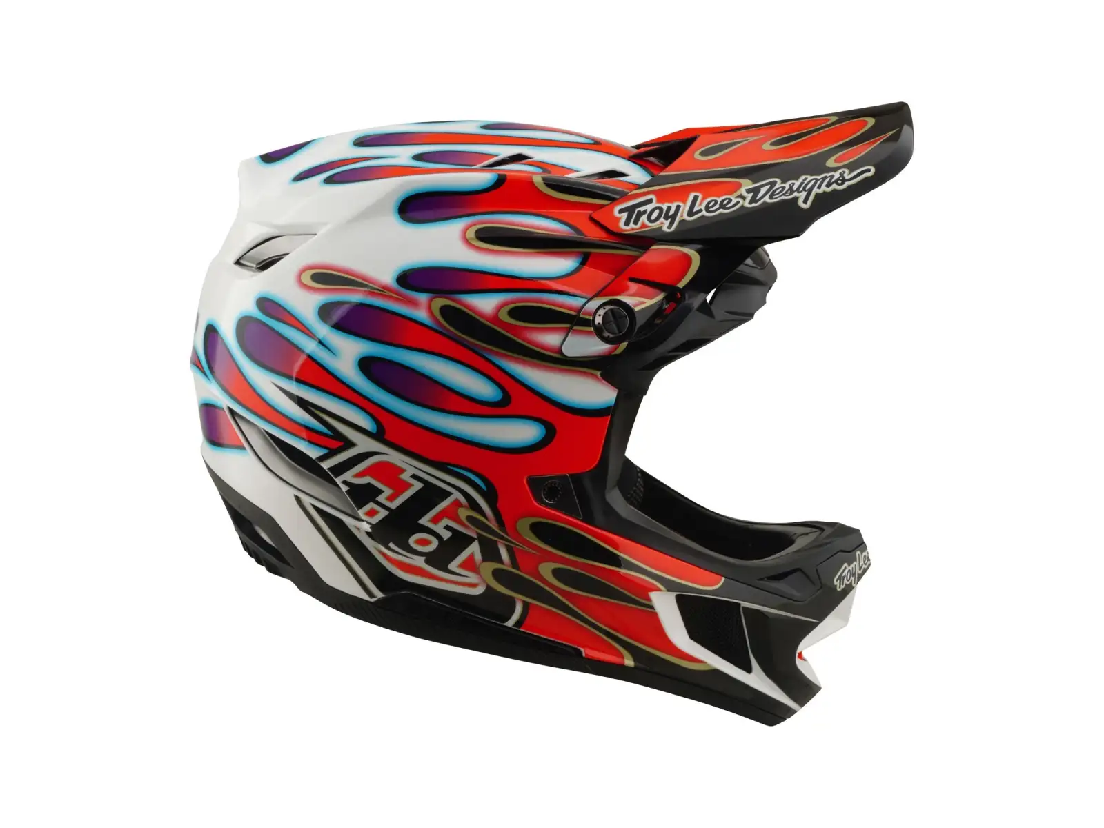 Troy Lee Desing D4 Composite Mips prilba White/Red