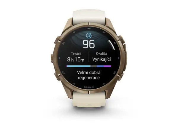 Garmin fenix 9 Pro inReach 43 mm inteligentné hodinky Autumn gold titanium/Cream/french gray