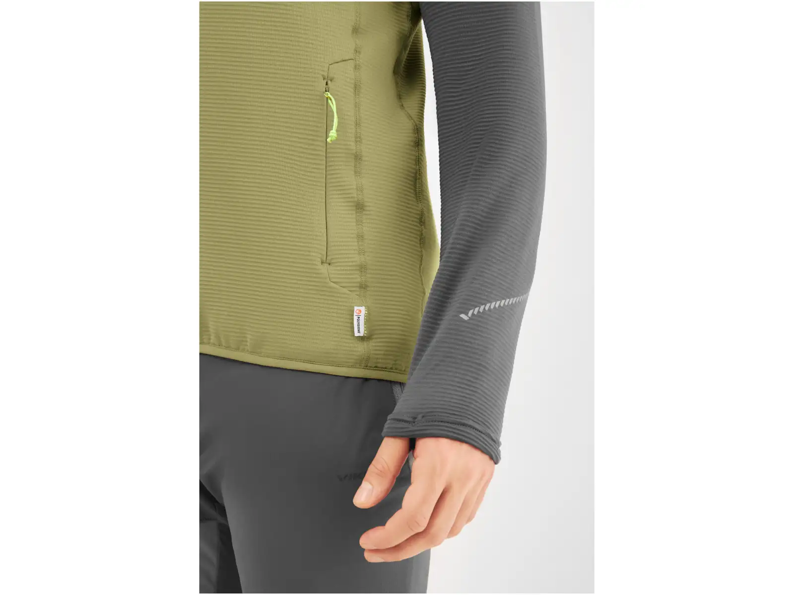 Viking Birger pánska mikina Olive/Grey