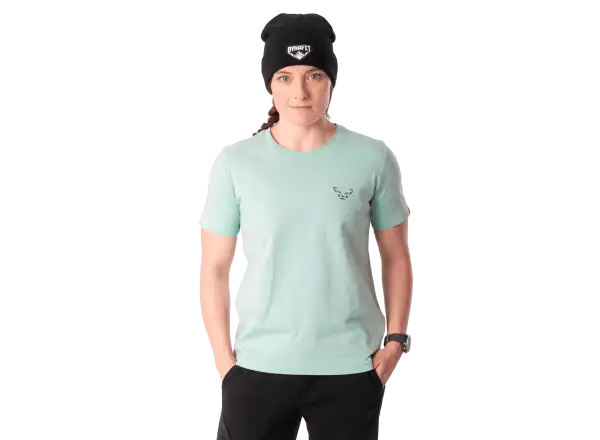 Dynafit Back Graphic Cotton dámske tričko krátky rukáv Cloud Blue/Twilight