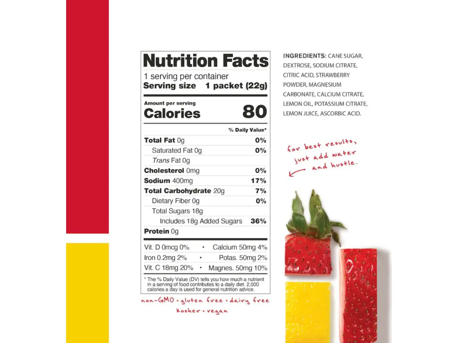 Skratch Labs Hydration Sport Drink Mix iontový nápoj 440 g jahodová limonáda