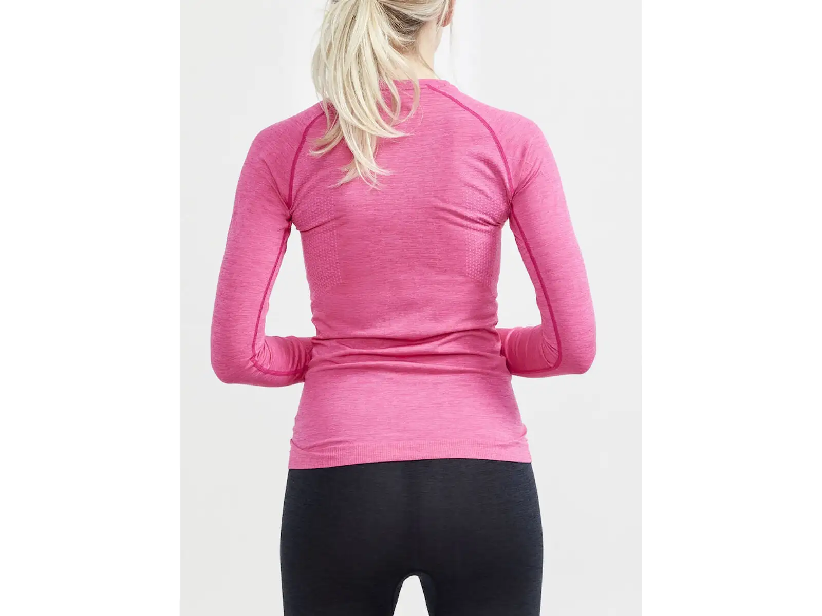 Craft Core Dry Active Comfort dámske tričko dlhý rukáv ružová
