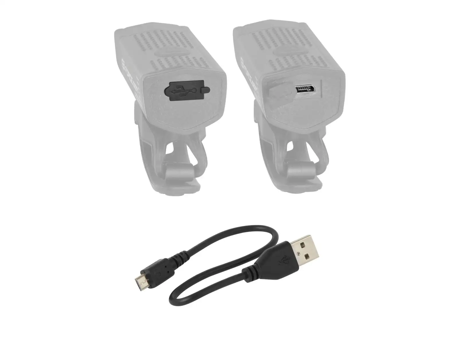 Predné svetlo Force Dot USB čierne