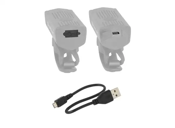 Predné svetlo Force Dot USB čierne