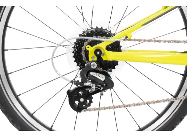 Rock Machine Thunder 24 Gloss Radioactive Yellow/Black/Dark Grey detský bicykel