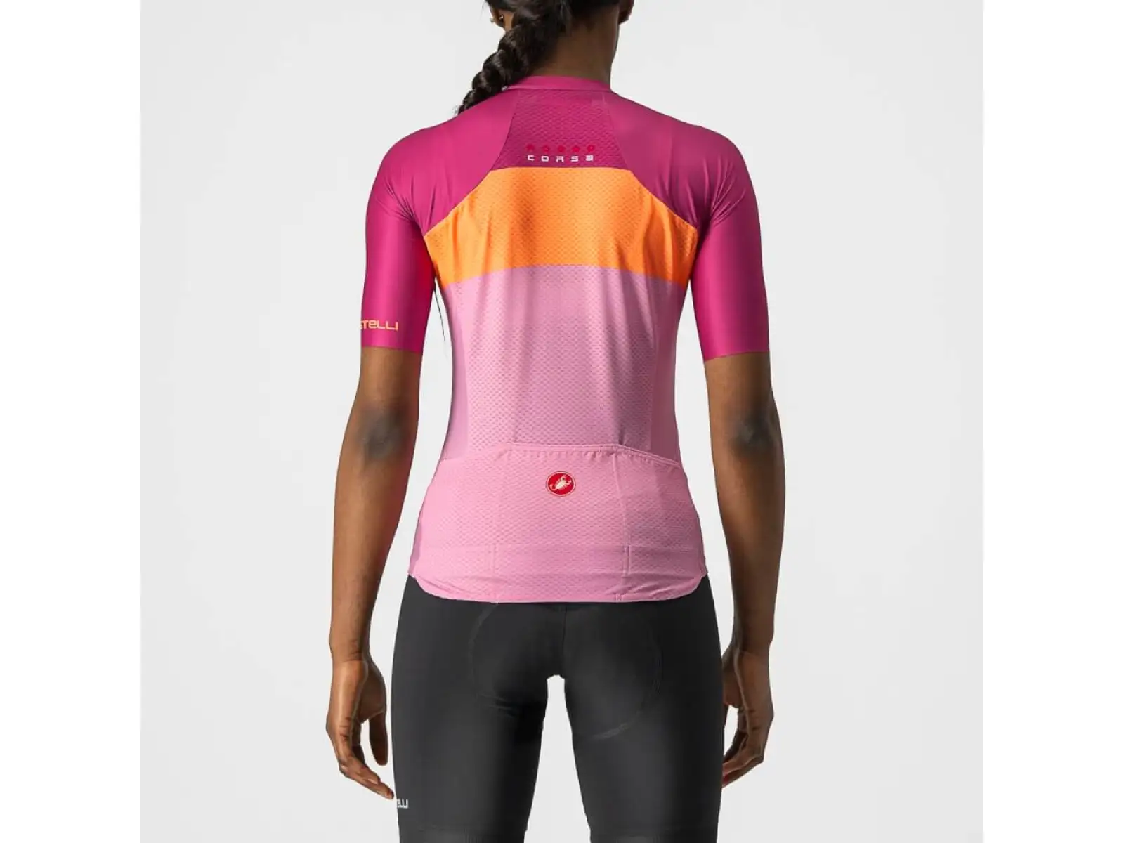 Castelli Aero Pro W dámsky dres krátky rukáv ružová/coral flash