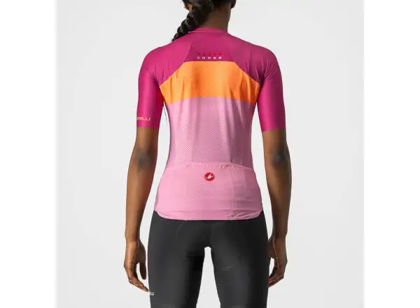 Castelli Aero Pro W dámsky dres krátky rukáv ružová/coral flash