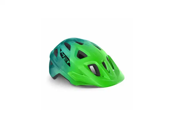 Prilba MET Eldar junior zelená kravatová veľkosť. Uni (52-57 cm)