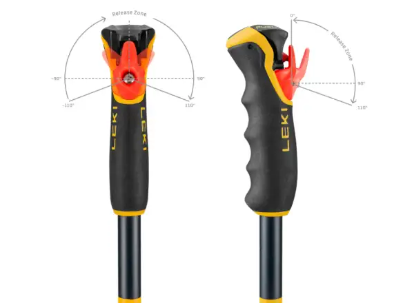 Leki Spitfire Vario 3D zjazdové palice Denimblue/Aegeanblue/Mustardyellow