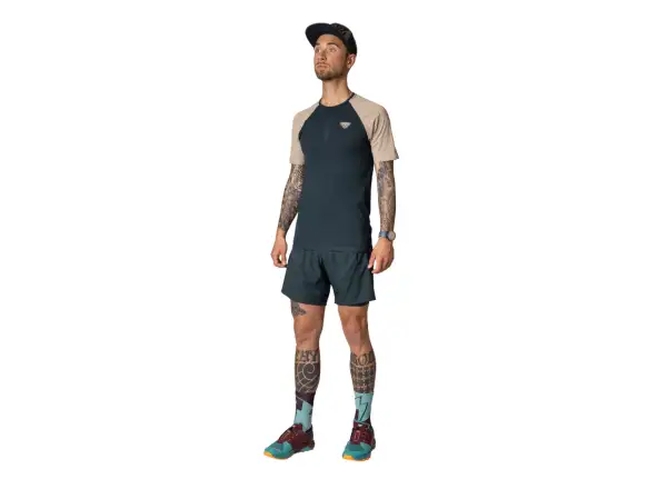 Dynafit Ultra S-Tech pánske tričko krátky rukáv Blueberry/Rock Khaki
