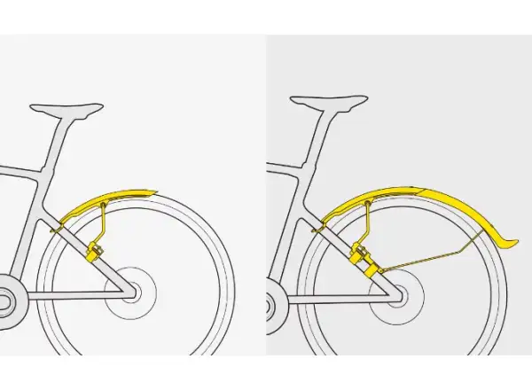Sada blatníkov TetraFender G1 a G2 pre štrkové bicykle do 650C/700C*50C