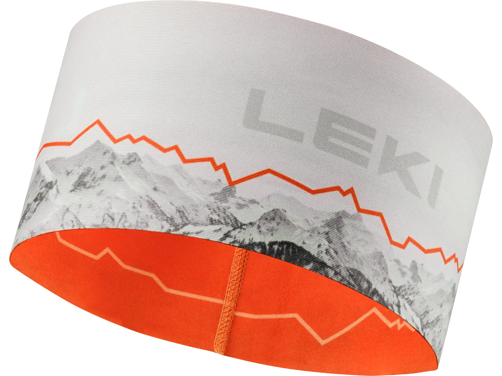 Leki XC Headband čelenka White-orange Jedna veľkosť