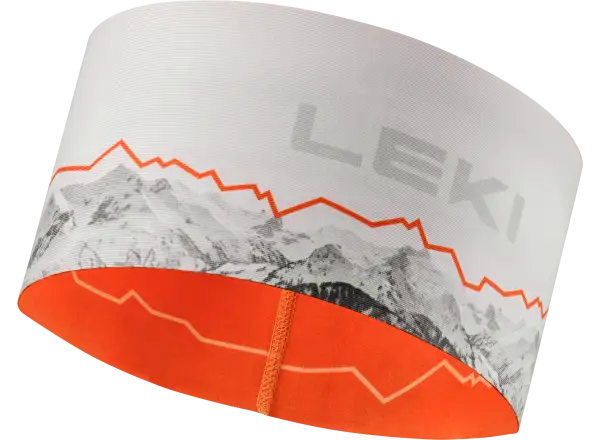 Leki XC Headband čelenka White-orange Jedna veľkosť