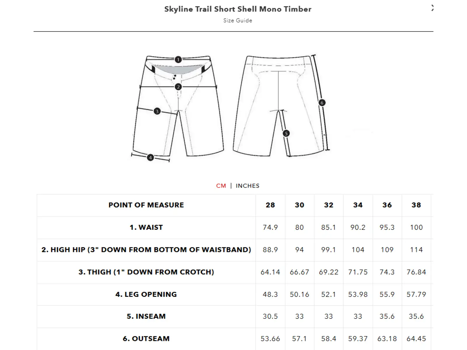 Troy Lee Designs Skyline Trail Short Mono pánske kraťasy Timber