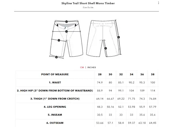 Troy Lee Designs Skyline Trail Short Mono pánske kraťasy Timber