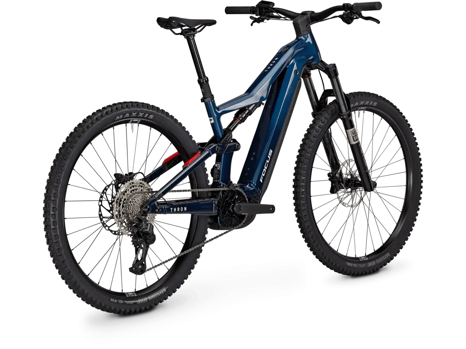 Focus THRON 8 800Wh celoodpružený elektrobicykel Azurblue / Sydneyblue