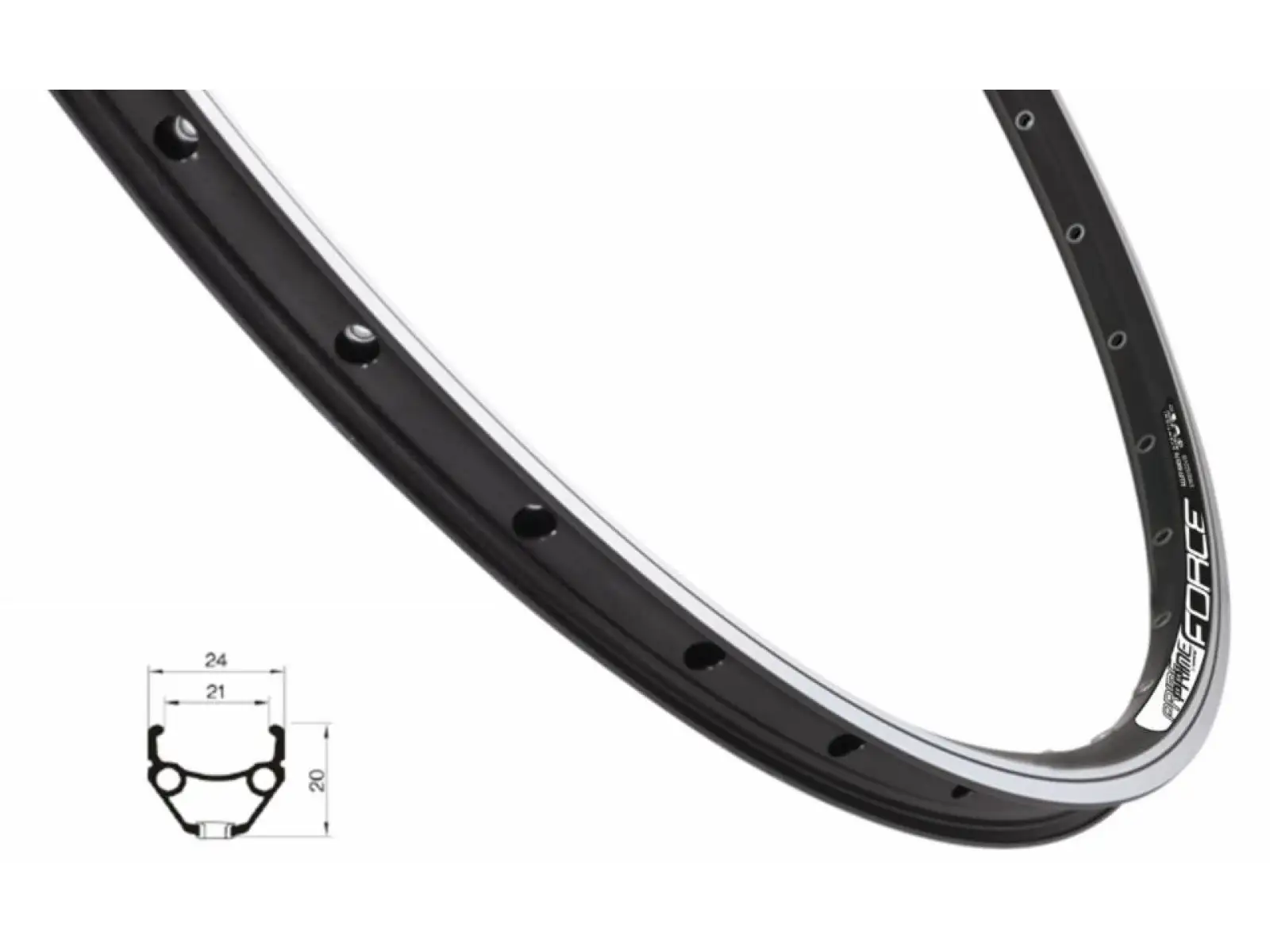 Force Prime ráfik MTB 29"/trekking V-brake 32 dier
