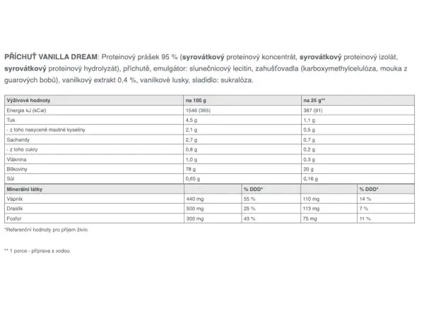 Srvátkový nápoj Sponser Whey Triple Source Protein (500 g)