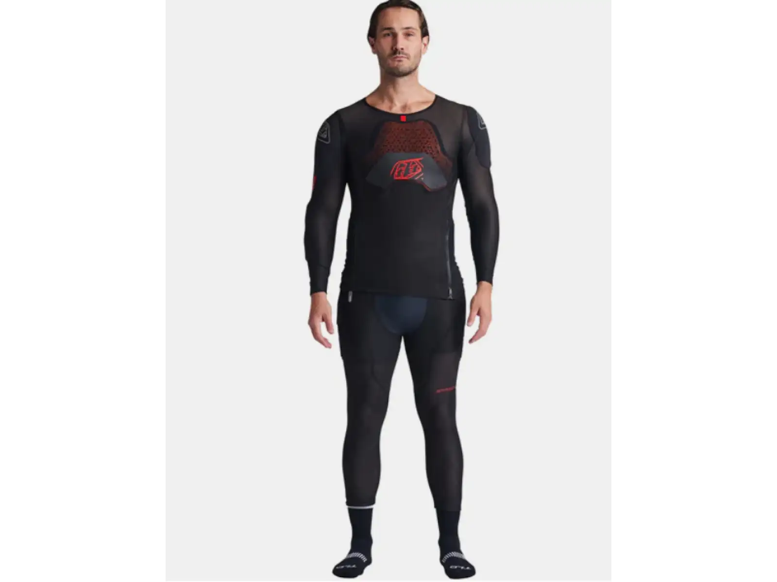 Troy Lee Designs Stage Ghost D3O Solid ochranná vesta s dlhým rukávom Black