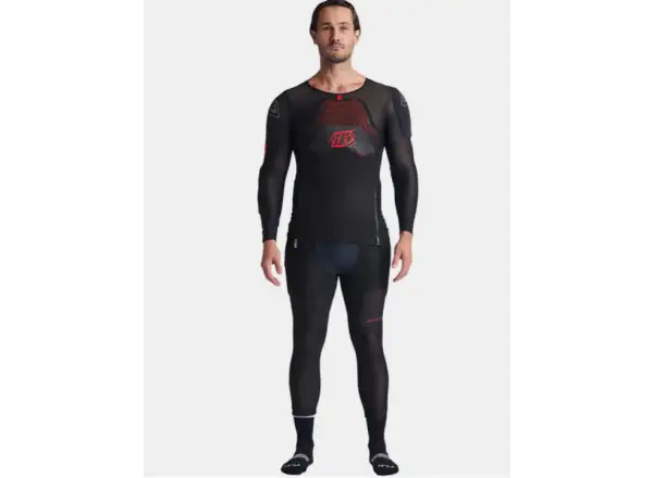 Troy Lee Designs Stage Ghost D3O Solid ochranná vesta s dlhým rukávom Black