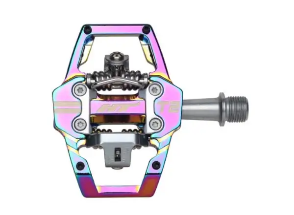 HT HTI-T2 MTB nášľapné pedále Oil slick