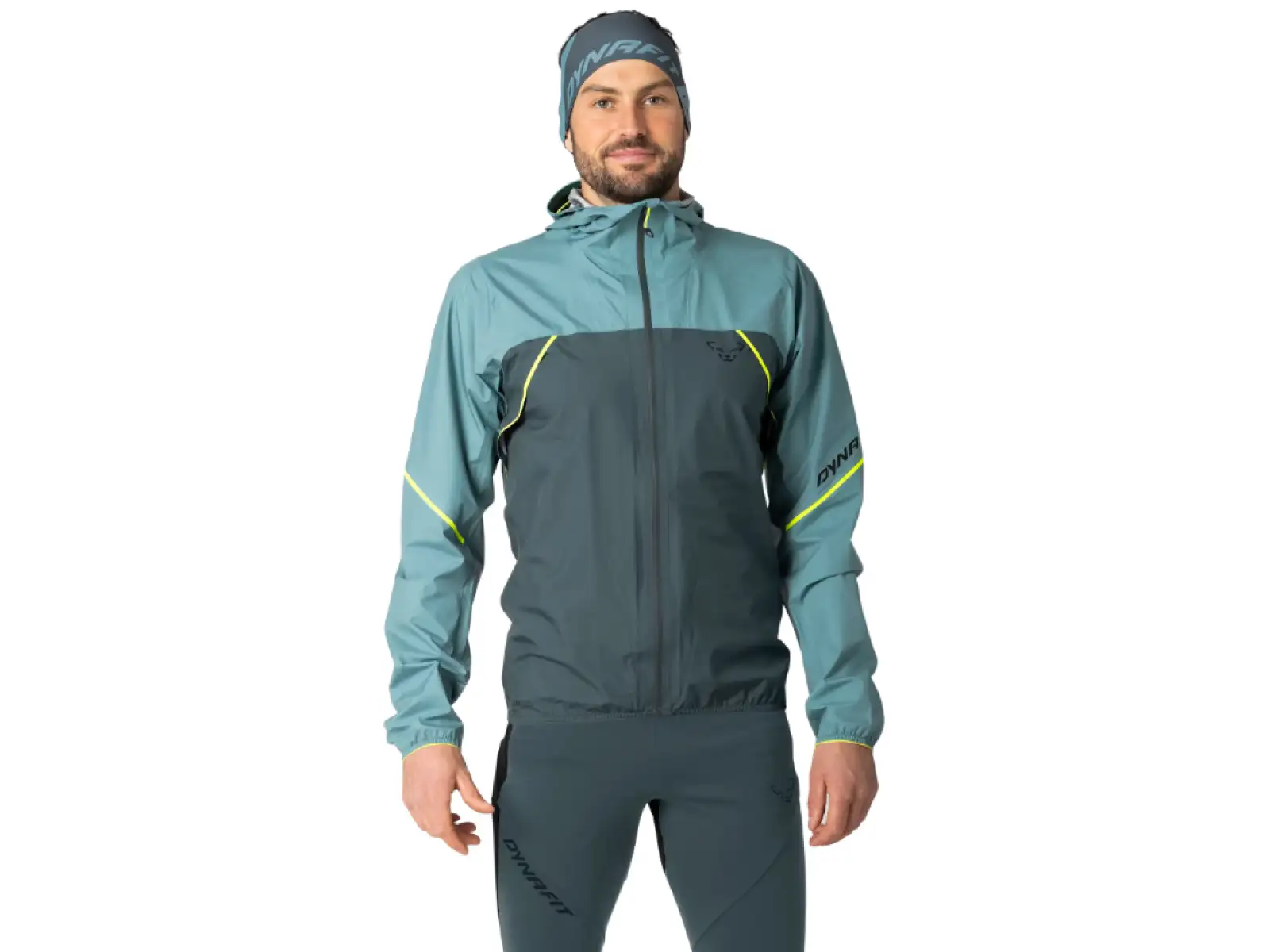 Dynafit Alpine 3 L pánska bežecká bunda Smoke Blue