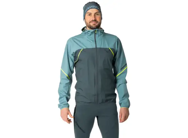 Dynafit Alpine 3 L pánska bežecká bunda Smoke Blue