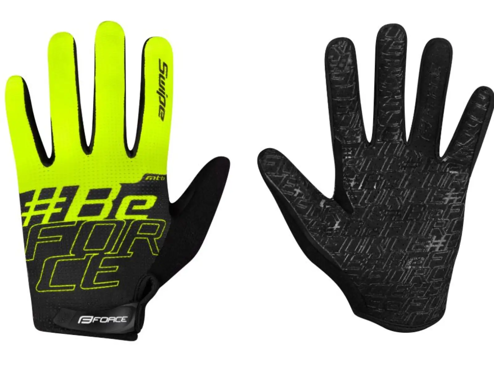 Force Swipe MTB rukavice čierne/fluo