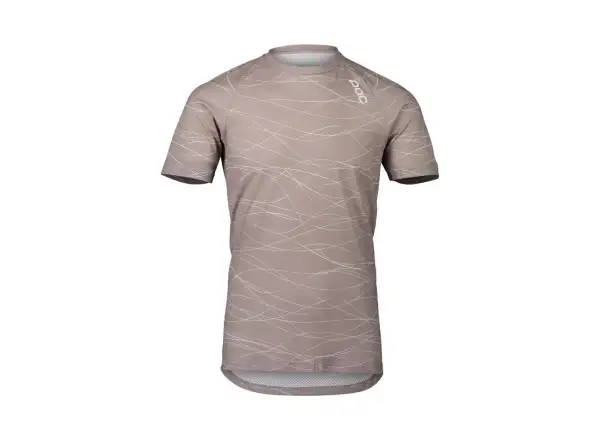 POC Pure Tee Lines Pánsky MTB dres s krátkym rukávom Moonstone Grey