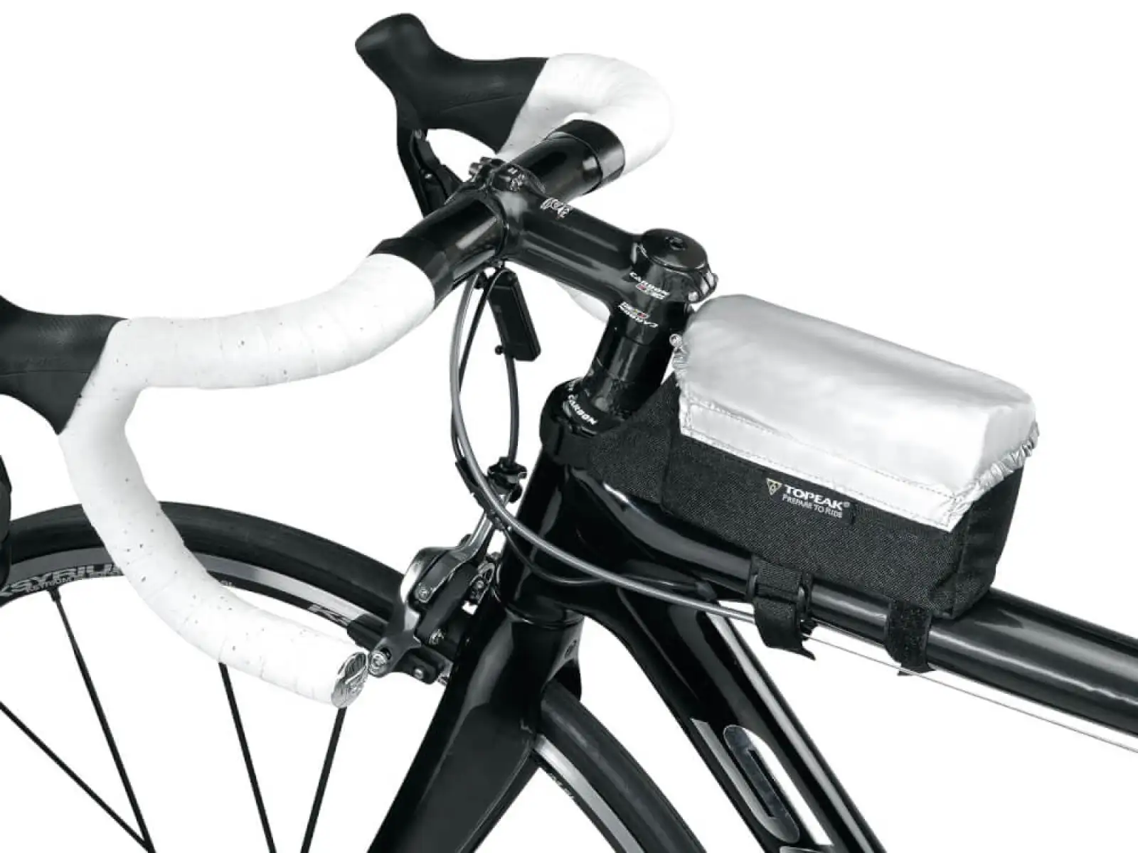 Taška na rám Topeak Tribag 0,6 l čierna, veľkosť 0,6 l M + kryt proti dažďu