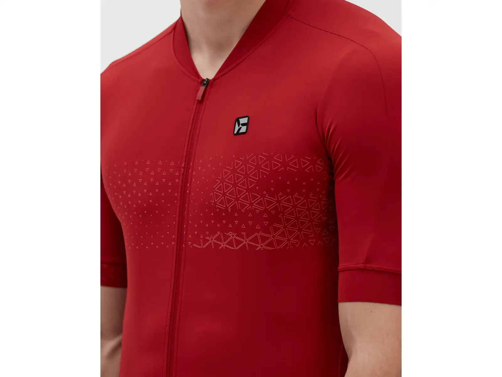 Silvini Ansino pánsky dres s krátkym rukávom merlot/red