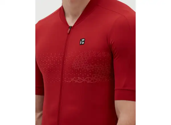Silvini Ansino pánsky dres s krátkym rukávom merlot/red