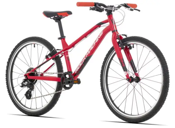 Rock Machine Thunder 24 detský bicykel Gloss červená/biela/čierna