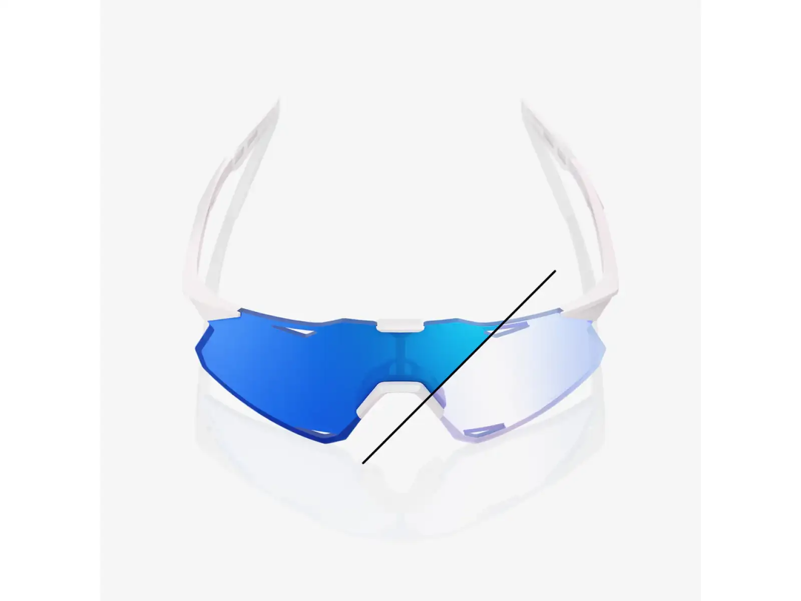 100% Hypercraft okuliare LE Bastille Blue Mirror Photochromic