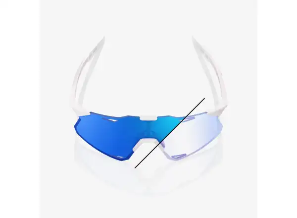 100% Hypercraft okuliare LE Bastille Blue Mirror Photochromic
