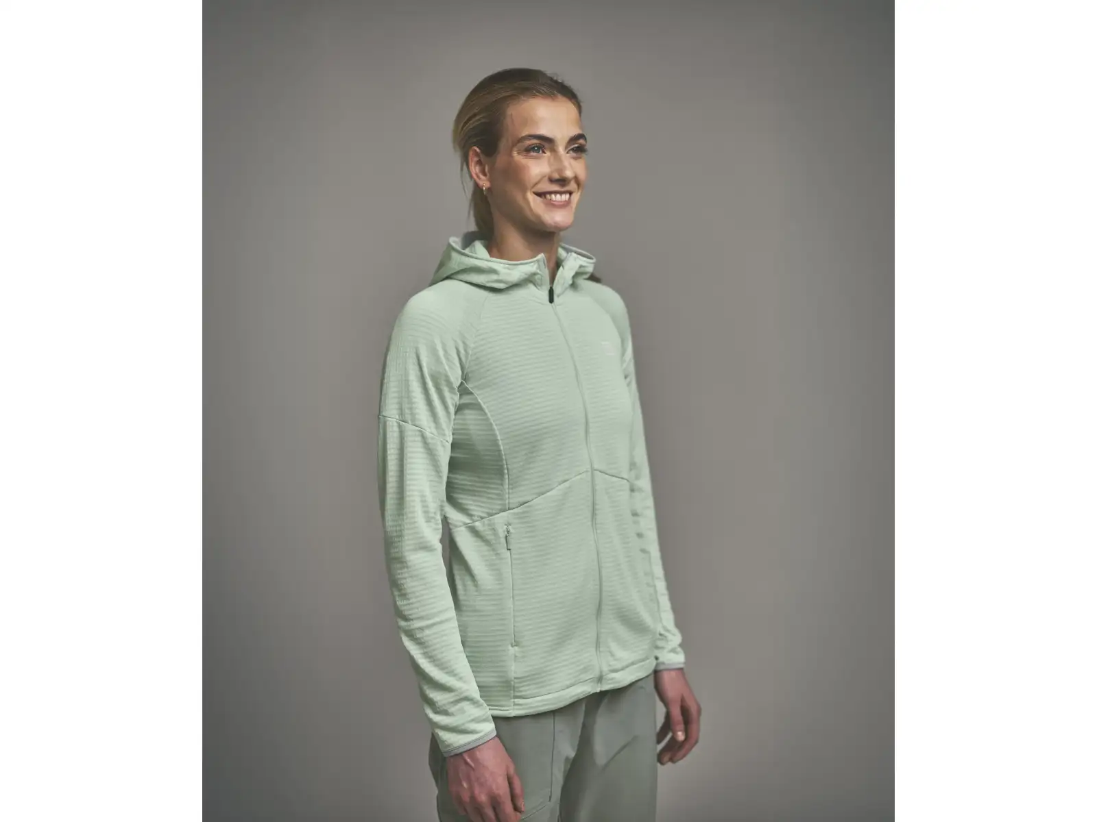 Ortovox Fleece Light Grid Hoody dámska mikina Green Acid