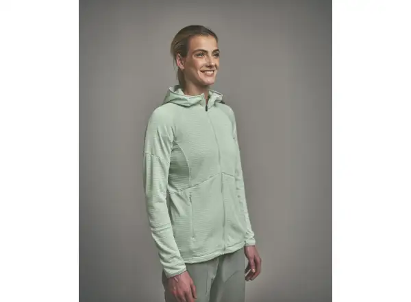 Ortovox Fleece Light Grid Hoody dámska mikina Green Acid