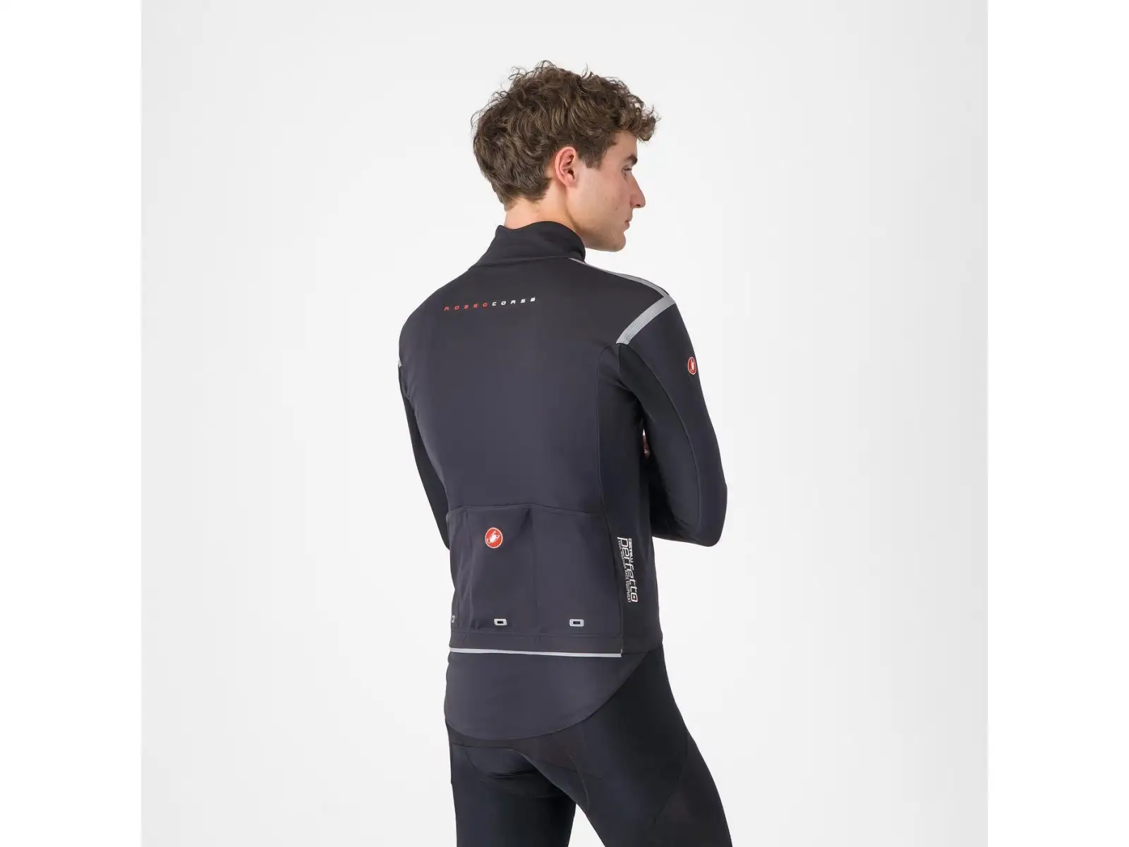 Castelli Perfetto RoS 3 Jacket pánska bunda Light Black/Silver Reflex