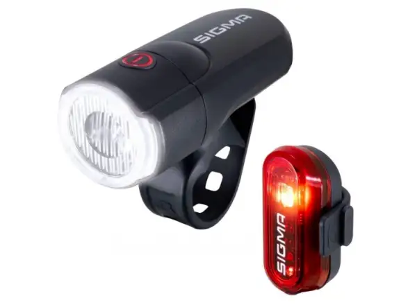 Sigma Aura 30/Curve sada svetiel predné a zadné čierna
