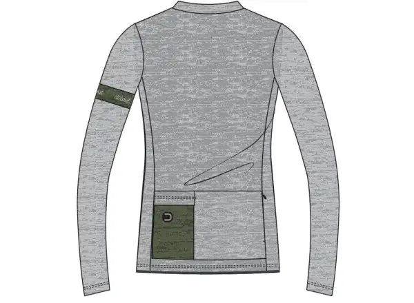 Dotout Glory Dámske tričko s dlhým rukávom Green/Melange Light Grey